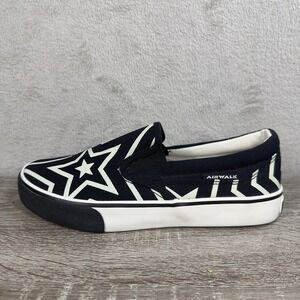 Airwalk Star Canvas Slip On Sneaker Women's 7 Y2K Skater Vintage NOS